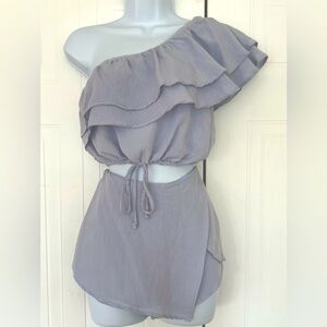 COTTON CANDY LA women’s 2 piece skort set.Size Small color pale blue.